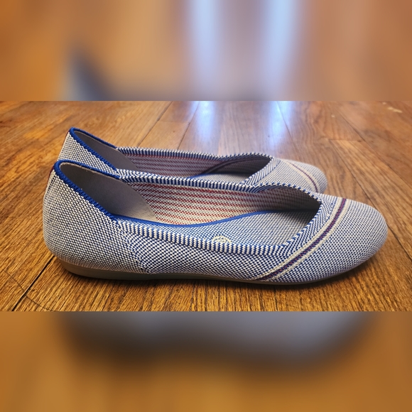 Rothy's Blue Reflective Stripe Flats - Picture 7 of 9